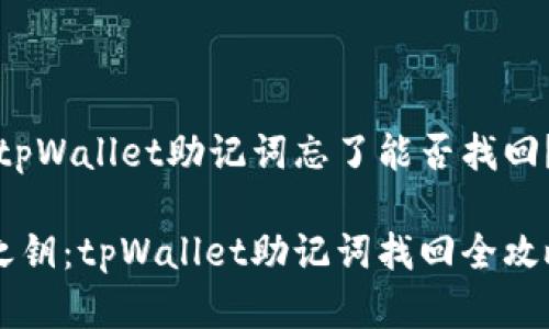重要提示：tpWallet助记词忘了能否找回？必读指南！

重拾加密之钥：tpWallet助记词找回全攻略